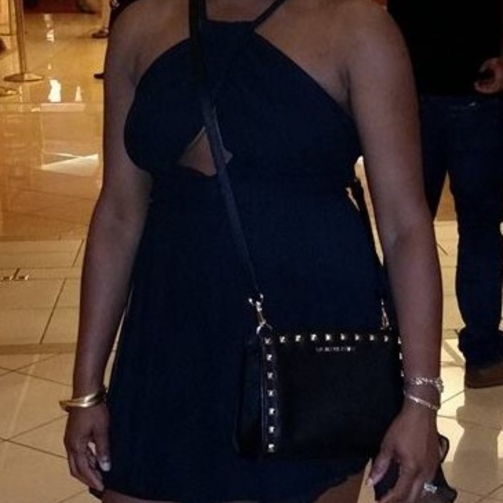 Sleeveless Short black sexy dress, size 10